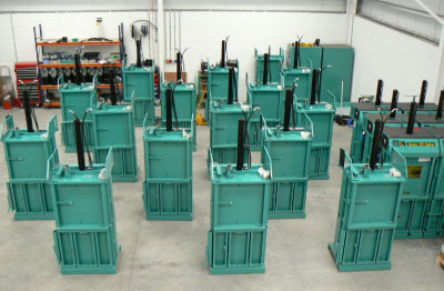 Baler assembly at our new facility.